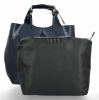 GEANȚĂ DIN PIELE shopper bag Vittoria Gotti bleumarin VG804